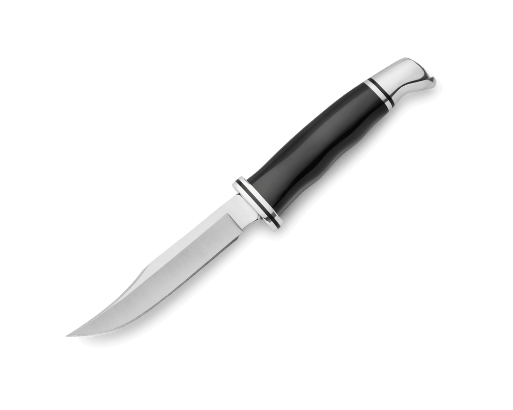 Buck 102 Woodsman Black Phenolic Knife – Classic Clip Blade Hunting