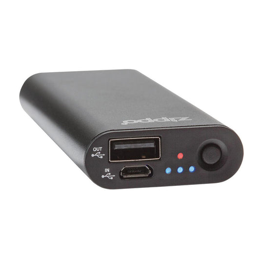 Zippo HeatBank 3 40580 Rechargeable Hand Warmer, 2600 mAh, Black