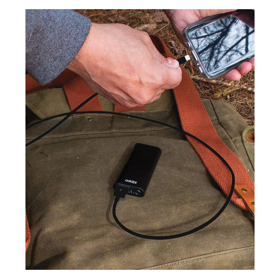 Zippo HeatBank 3 40580 Rechargeable Hand Warmer, 2600 mAh, Black
