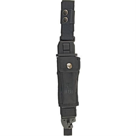 RUI Tactical 32067 Tactical Bayonet Fixed Titanium Coated Blade Knife with Black Rubberized Handle