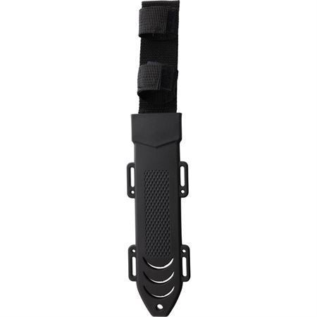 S-TEC 228699 Bowie Black Fixed Blade Knife Black Textured Handles - Buy now at Mjoutdoorsgear UK