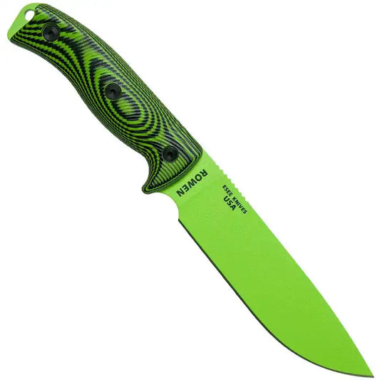 ESEE 6 Venom Green Knife Black & Green
