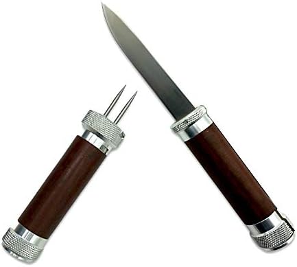 Lord & Field Fortel Fisherman Knife LOR04, 4" SS Fillet Blade, Canvas Micarta with Aluminum Pommel and Cam Locks