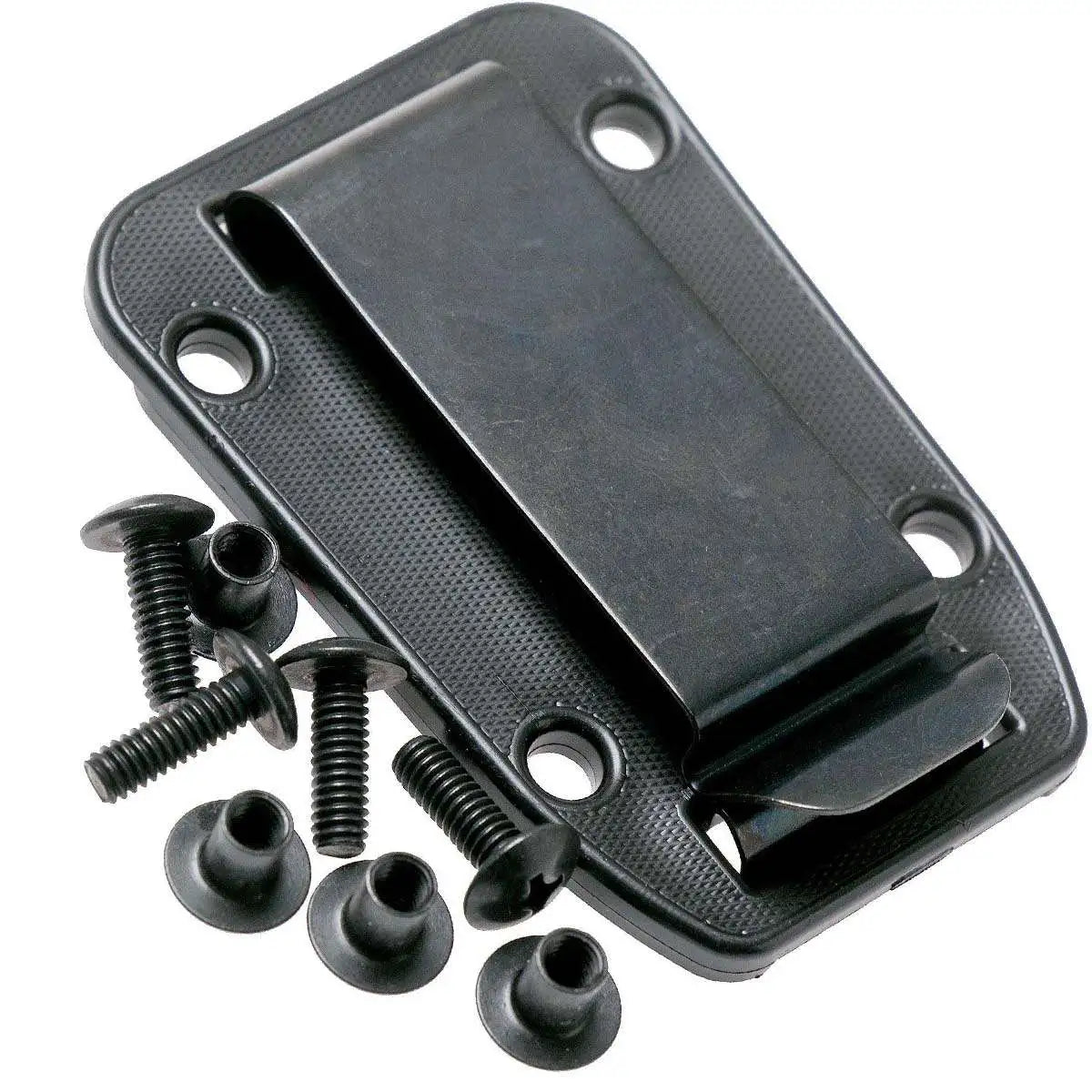 ESEE Knives ESEE-3S-TG-B Gunsmoke Serrated Edge, Black G10 Handles, Black Sheath, Clip Plate