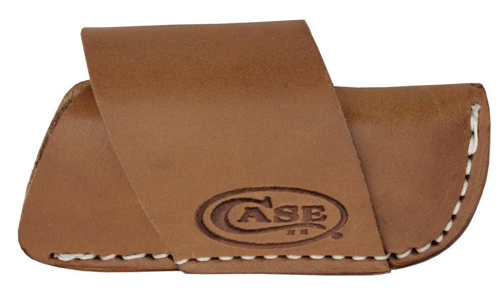 Case 50148 Side Draw Belt Sheath with Brown Leather Construction - Medium