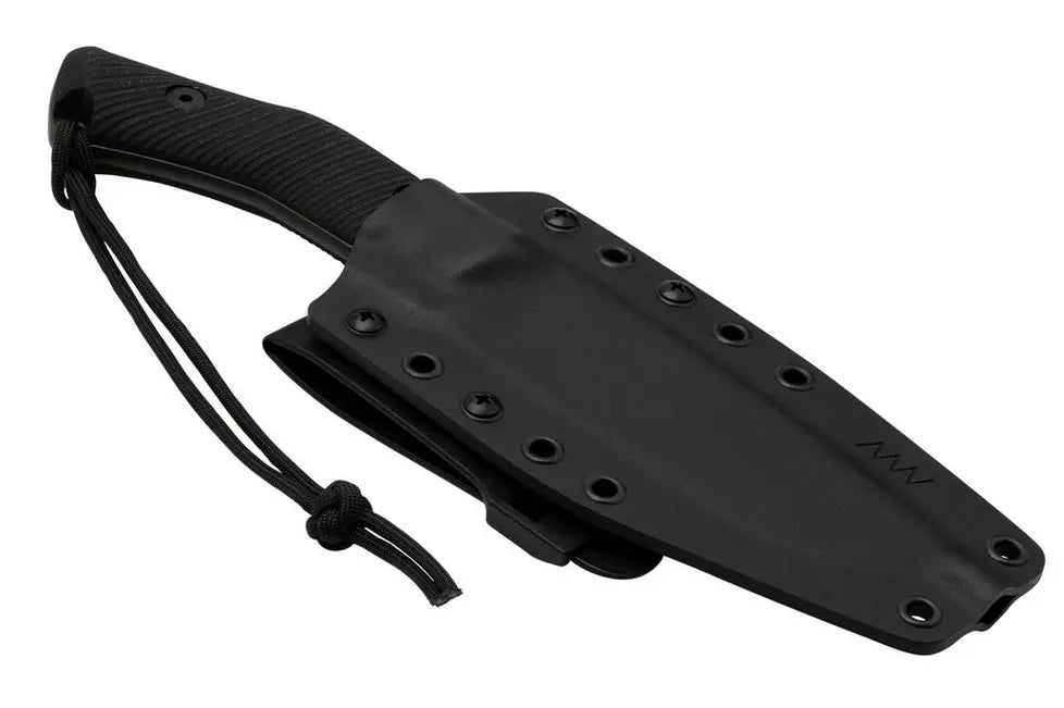 Acta Non Verba Knives M200 Hard Task Fixed Blade Knife Black G-10 (5.25" DLC)