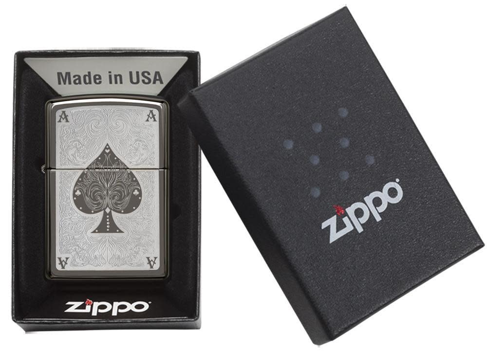 Ace Filigree Engraved Windproof Lighter – Zippo UK