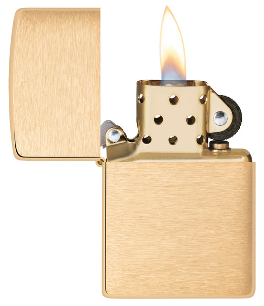 Armor® Brushed Brass Windproof Lighter – Zippo UK