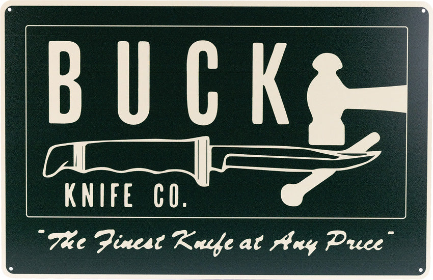 Buck Finest Knives Tin Tacker Sign 14079 by Buck