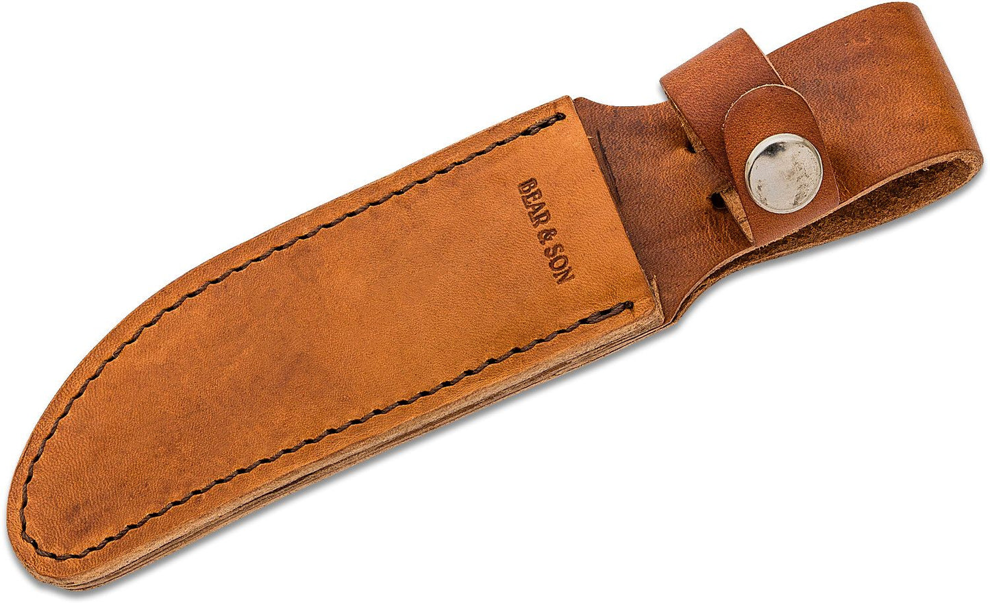 Bear & Son 577 Skinner Fixed Upswept Skinning Blade Knife with India Stag Bone Handle