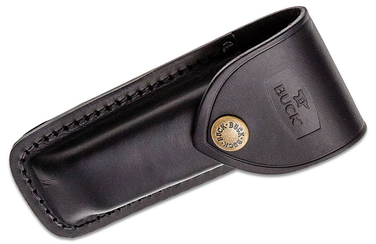 Buck 110 Folding Hunter Black Leather Sheath - 383