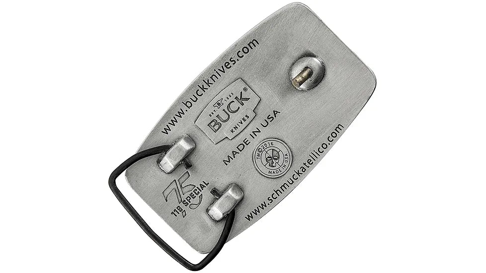 Buck Knives 119 Special Belt Buckle BUBB-NS Fabric/Material: Pewter, Color: Silver