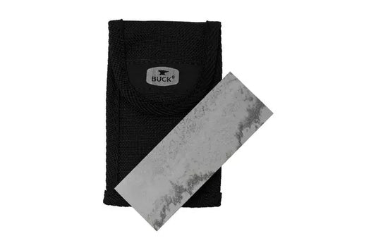 Buck Soft Arkansas Stone 97017 – Natural Sharpening Stone with Sheath