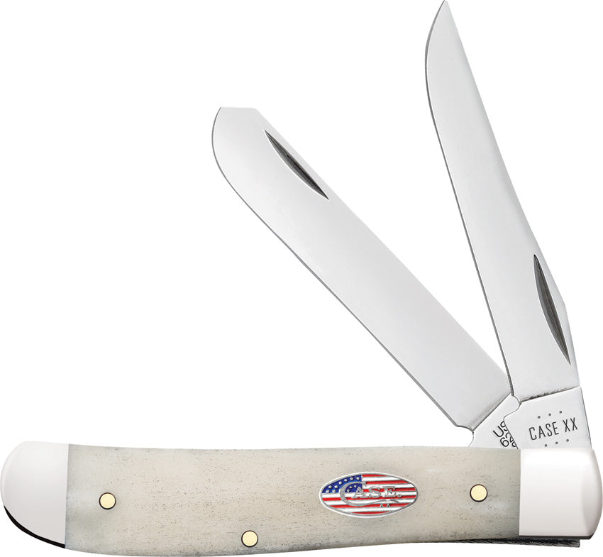 Case Cutlery Mini Trapper Natural Bone 14091 by Case Cutlery