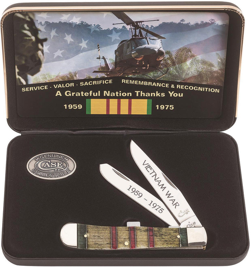 Case Cutlery Vietnam War Trapper Gift Set 22040 by Case Cutlery