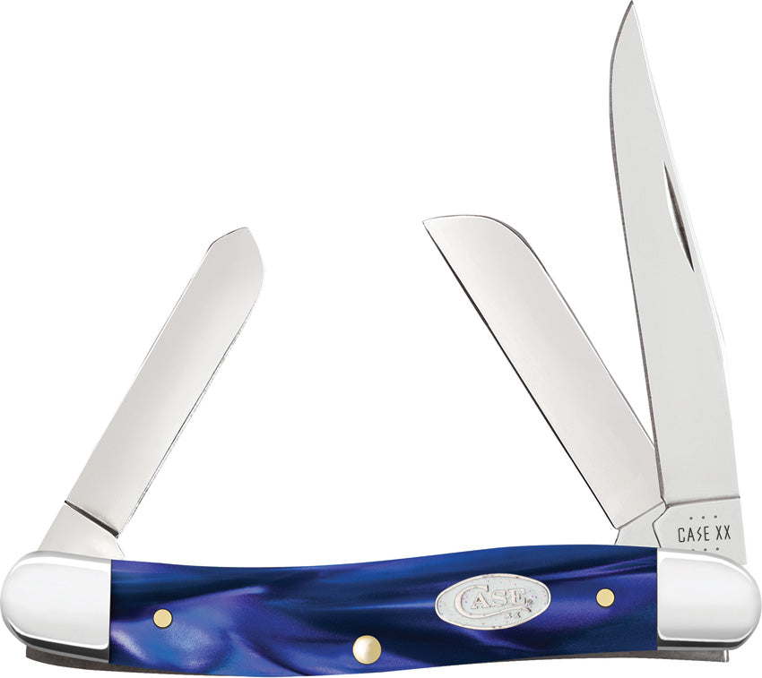 Case Cutlery Stockman Blue Pearl Kirinite 23448 by Case Cutlery