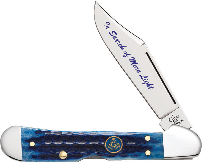 Case Cutlery Masonic Mini Copperlock Blue 25531 by Case Cutlery