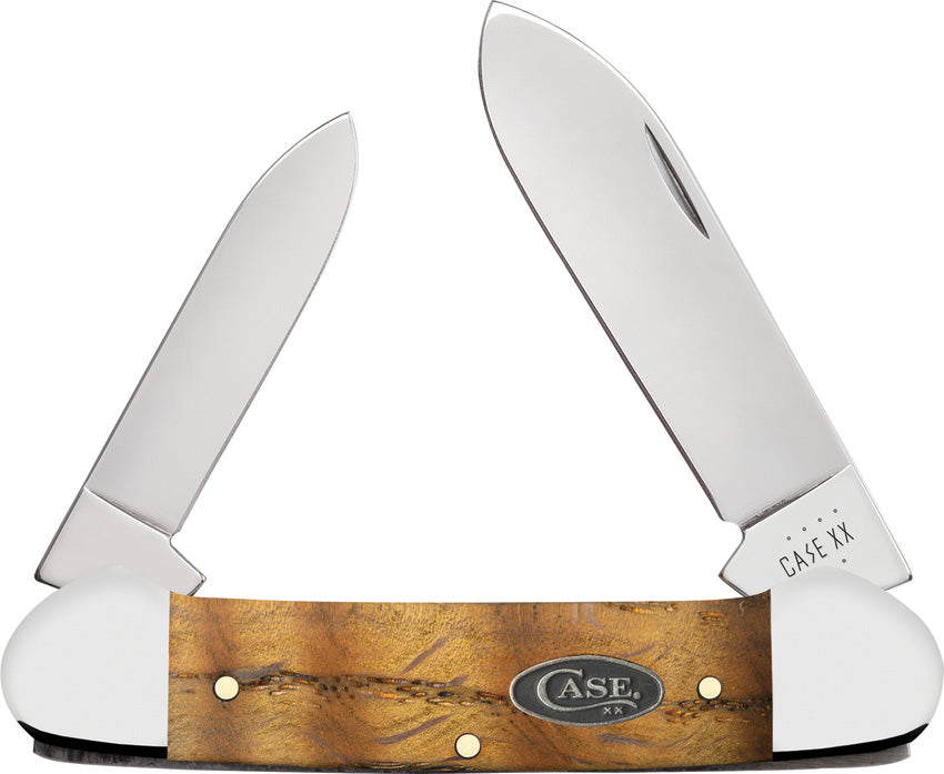 Case Cutlery Canoe Yellow Curly Oak 47126 by Case Cutlery