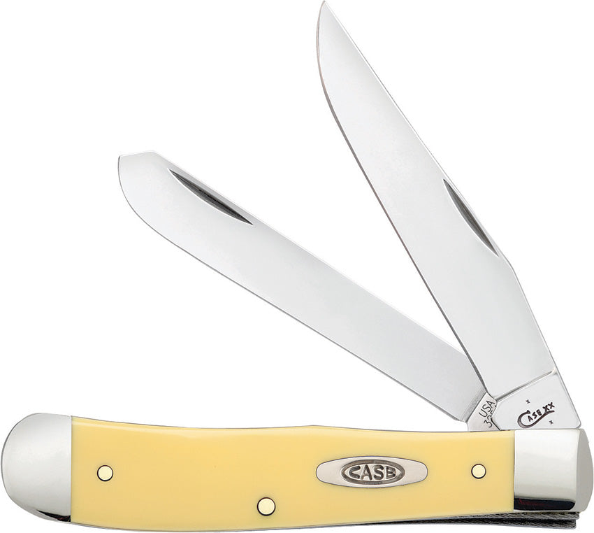 Case Cutlery Trapper Yellow Synthetic 81091 by Case Cutlery