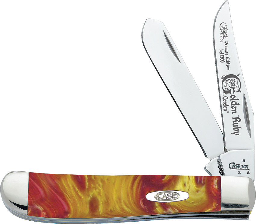 Case Cutlery Mini Golden Ruby Trapper 9207GR by Case Cutlery