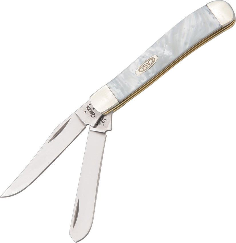 Case Cutlery Mini Trapper White Pearl 9207WP by Case Cutlery