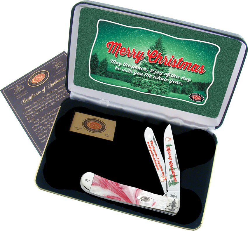Case Cutlery Merry Christmas Trapper CAT-MC/PM by Case Cutlery