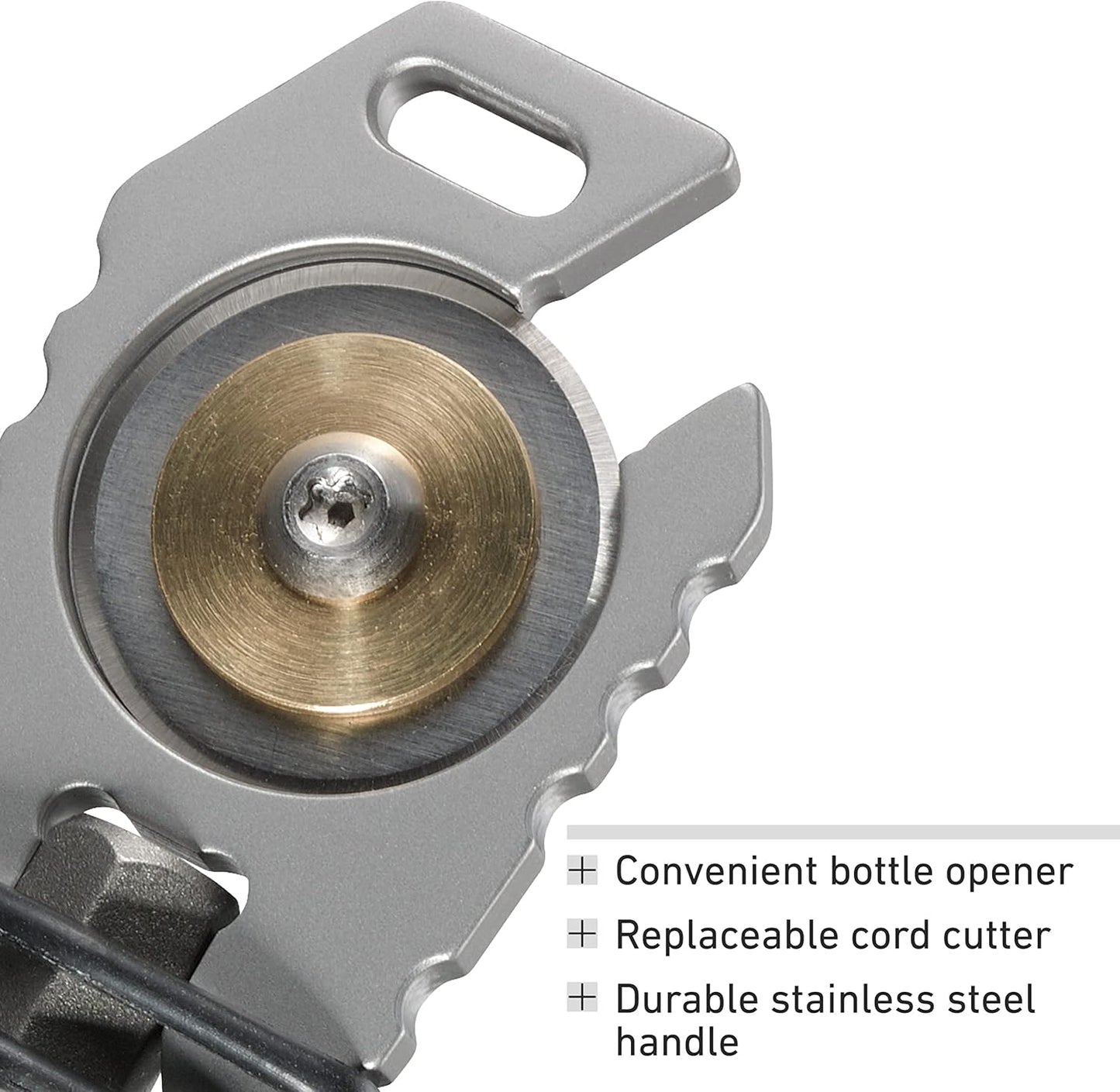 CRKT Pry Cutter Keychain Tool – Compact Stainless Steel Multi-Tool