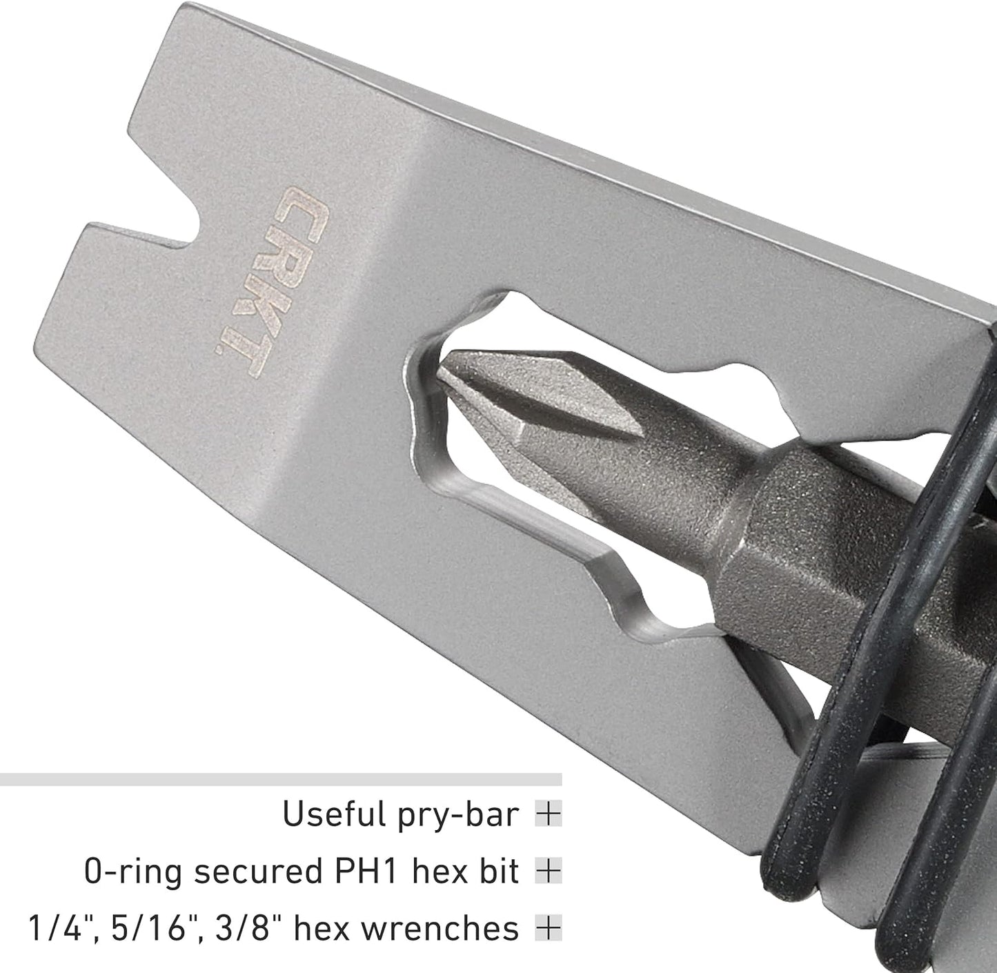CRKT Pry Cutter Keychain Tool – Compact Stainless Steel Multi-Tool