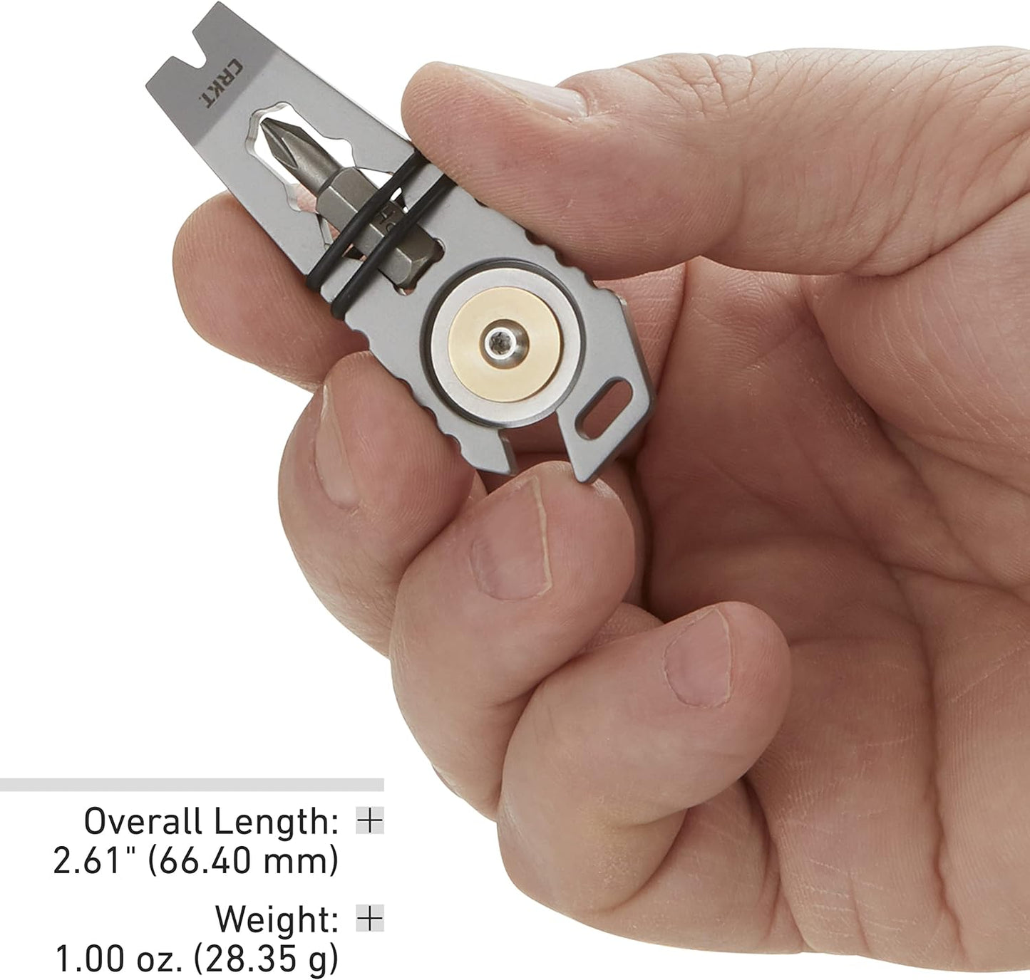 CRKT Pry Cutter Keychain Tool – Compact Stainless Steel Multi-Tool