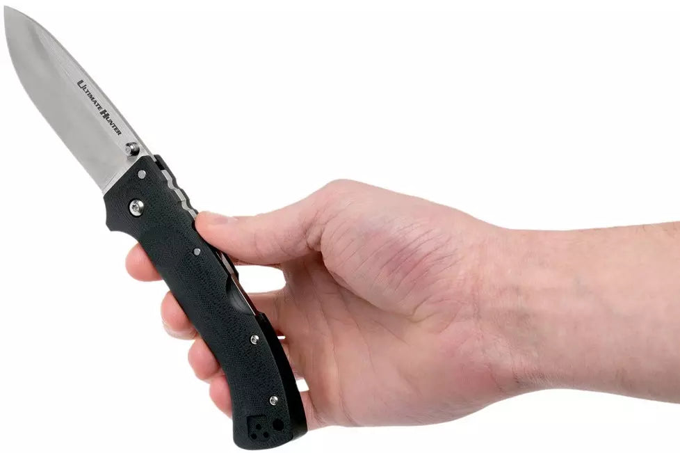 old Steel Ultimate Hunter 30U S35VN Black plain edge