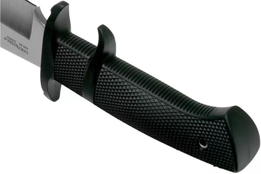 Cold Steel 39LSWBS Marauder Bowie Serrated Satin Fixed Blade Knife Black Handles