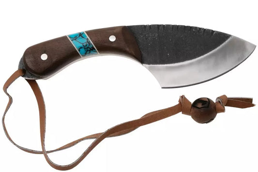 Condor Blue River Skinner CTK112-3.5-4C, Brut De Forge 440C, Walnut Turqouise Stone, fixed knife