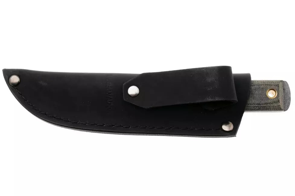 Condor Woodlaw Knife CTK248-4HC Brut De Forge 1075, Green Micarta, fixed knife