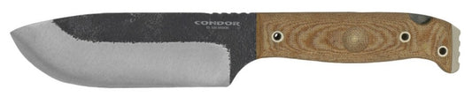 Condor 392151HC Selknam Condor Classic Finish Blade Knife with Natural Canvas Micarta Handle