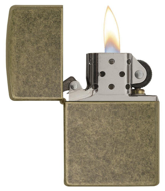 Zippo Classic Antique Brass Windproof Lighter