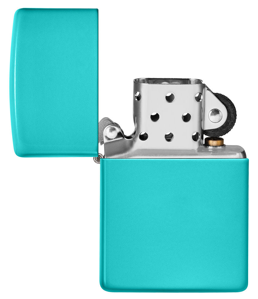 Zippo Classic Flat Turquoise Windproof Lighter – Made in USA - Shop now at Mjoutdoorsgear UK
