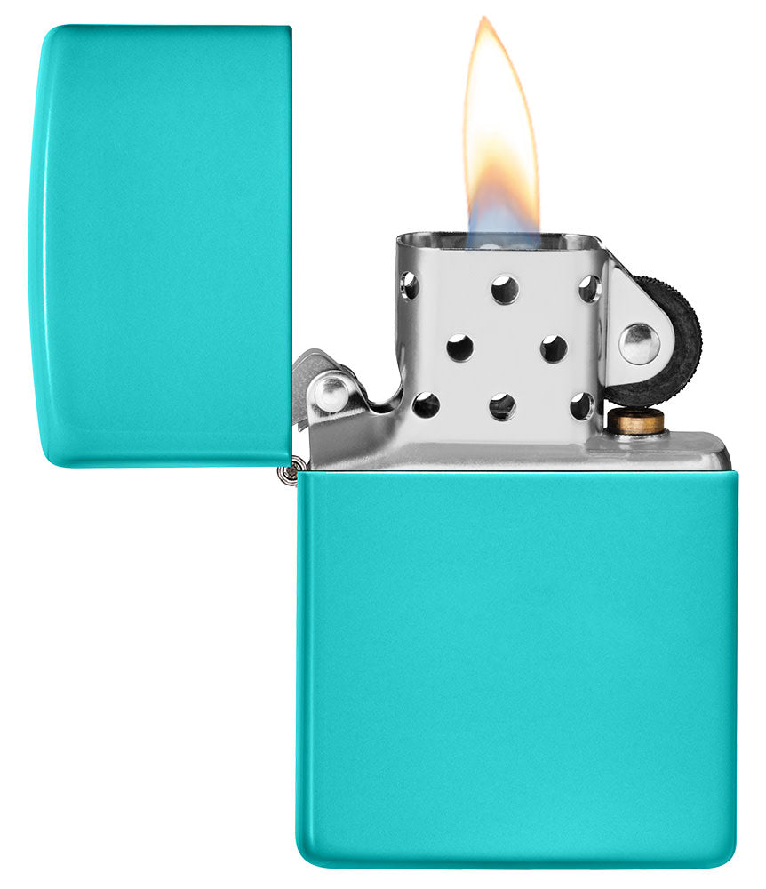 Zippo Classic Flat Turquoise Windproof Lighter – Made in USA - Shop now at Mjoutdoorsgear UK