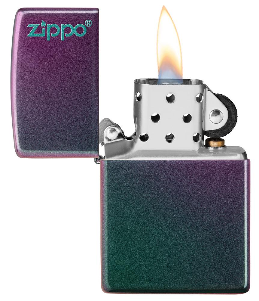 Zippo Classic Iridescent Zippo Logo Windproof Lighter