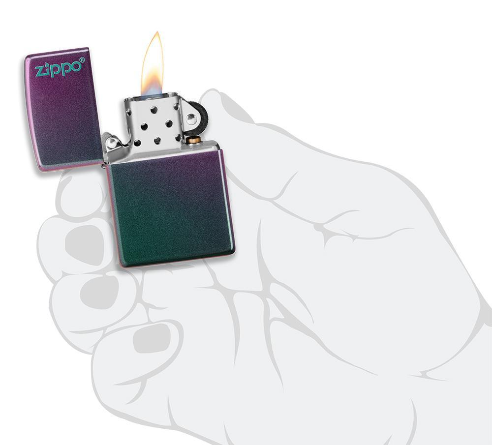 Zippo Classic Iridescent Zippo Logo Windproof Lighter