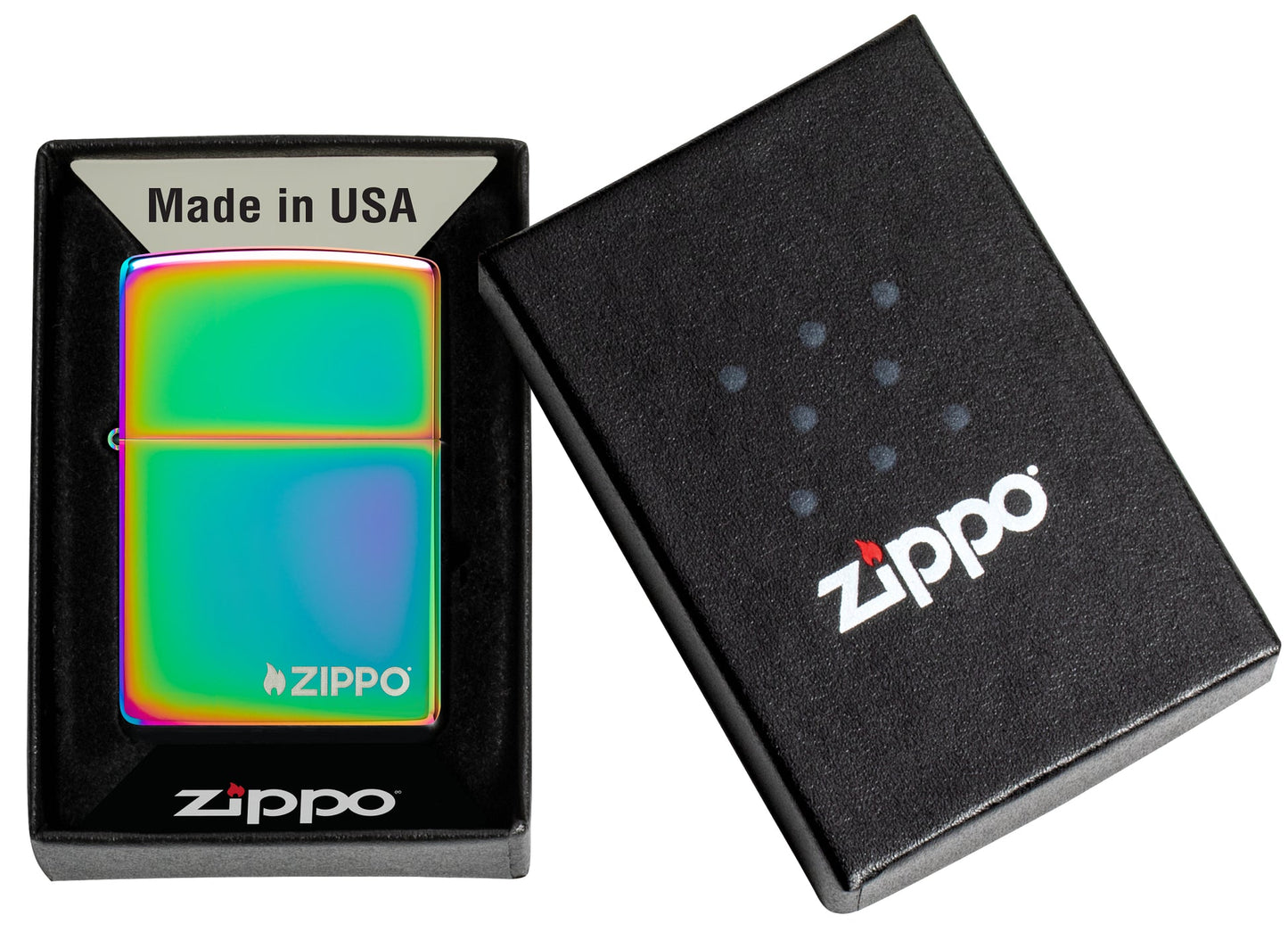 Classic Multi Color Zippo Logo Windproof Lighter – Made in USA - Shop now at Mjoutdoorsgear UK
