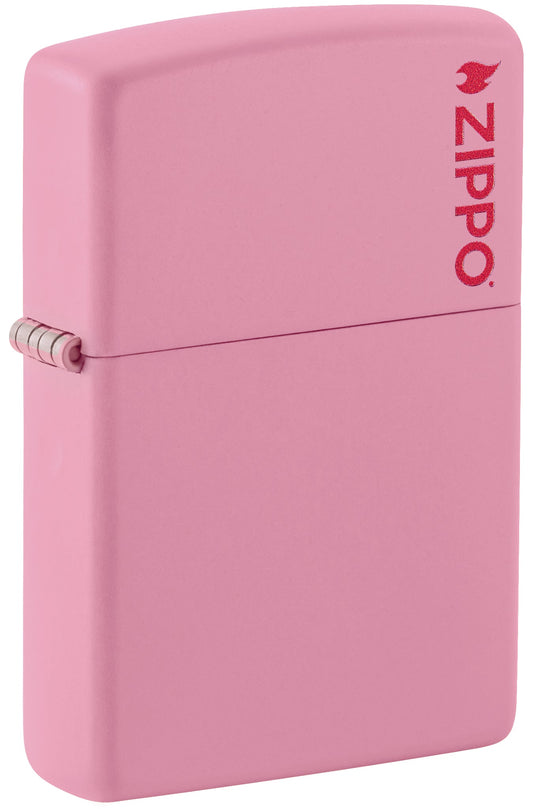 Zippo Classic Pink Matte Zippo Logo Windproof Lighter – Made in USA - Shop now at Mjoutdoorsgear UK