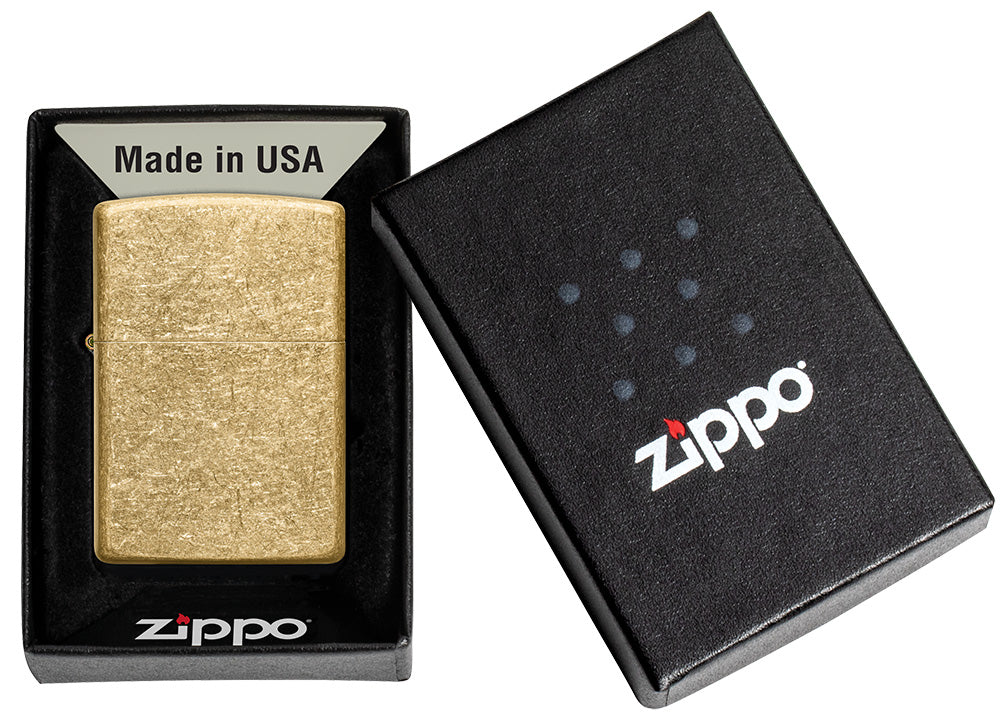 Zippo Classic Tumbled Brass 49477