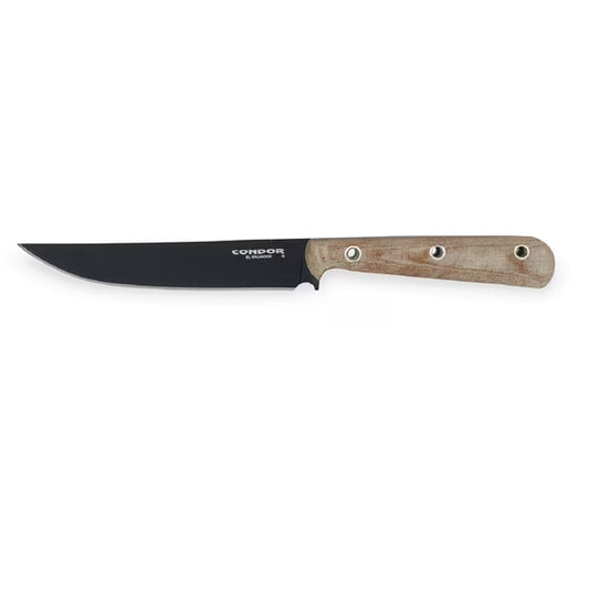 Condor 181556 Skirmish Steel Blade Knife with Natural Canvas Micarta Handle