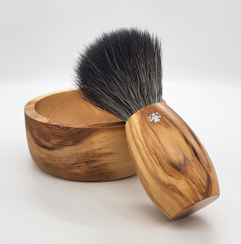 Dovo Shaving Brush Olive Wood - gear storage accessory - image 4