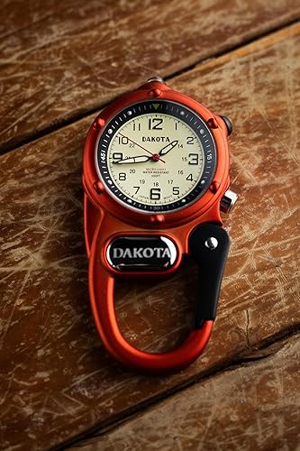 Dakota Watch Company Mini Clip Microlight Watch Orange - shop now at Mjoutdoorsgear UK