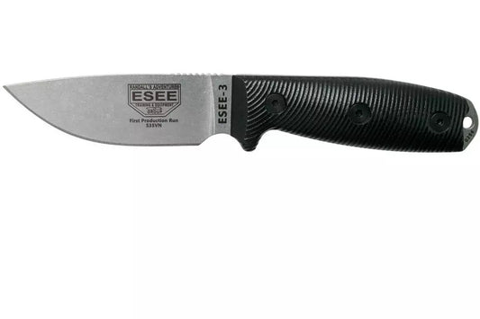 ESEE Model 3 S35VN 3D Black G10 survival knife