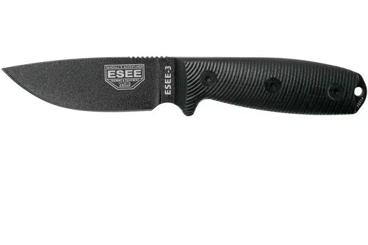 ESEE Model 3 Black Blade 3D Black G10 survival knife