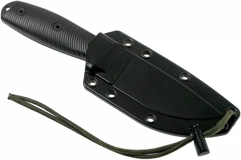 ESEE Knives 3 - 3PMB-001 - 1095 Carbon Steel Black Blade - Black G10 3D Handle - Black Sheath