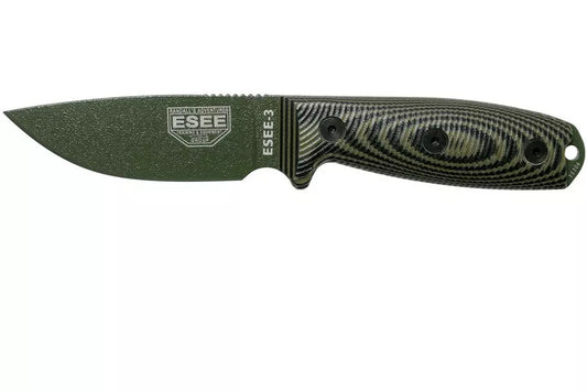 ESEE Model 3 OD Green Blade 3D OD Green-Black G10 survival knife