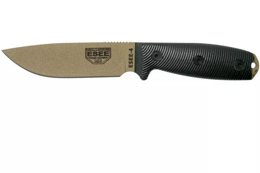 ESEE Model 4 Dark Earth Blade 3D Black G10 survival knife